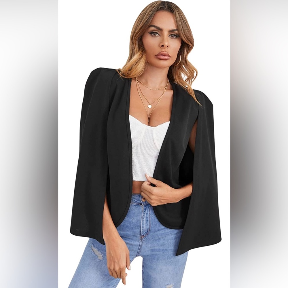 White Cape Blazer